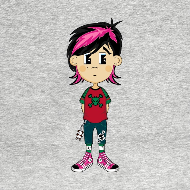 Cute Emo Punk Girl by markmurphycreative